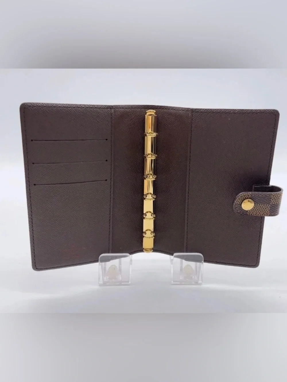 Auth Louis Vuitton Damier Ebene Agenda PM Notebook